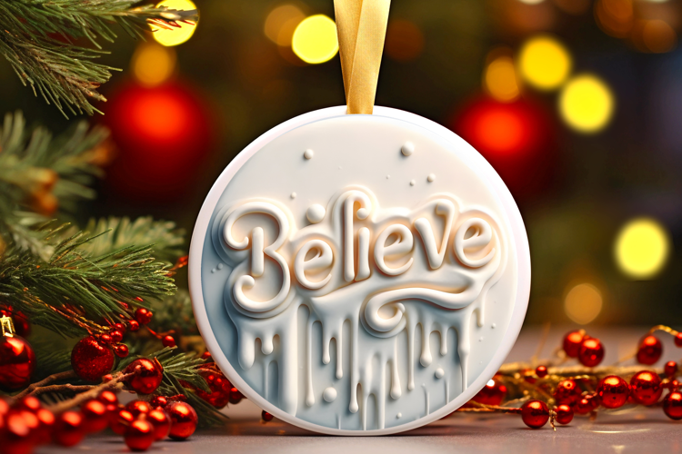 Round Christmass Ornament Sublimation|Clipart
