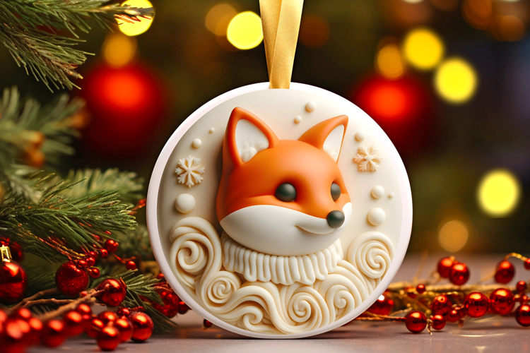 Round Christmass Ornament Sublimation|Clipart