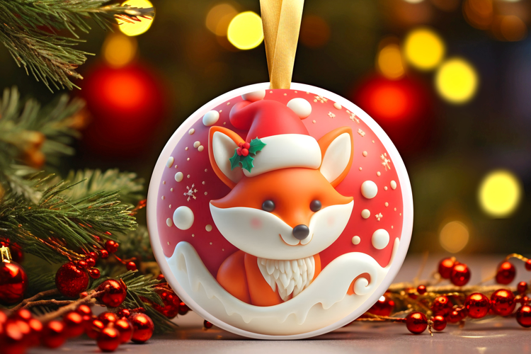Round Christmass Ornament Sublimation|Clipart