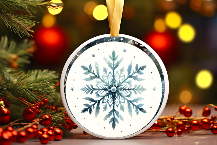 Round Christmass Ornament Sublimation|Clipart