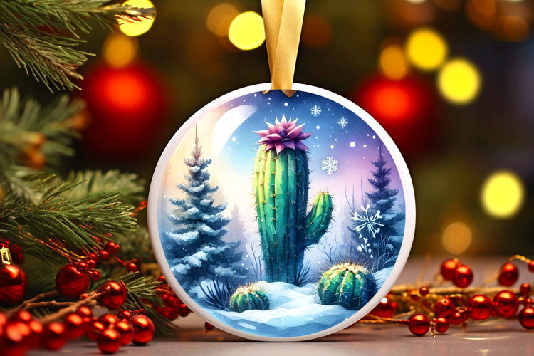 Round Christmass Ornament Sublimation|Clipart