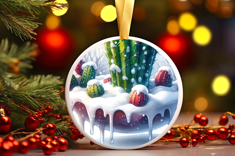 Round Christmass Ornament Sublimation|Clipart