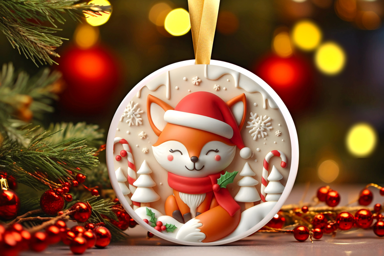 Round Christmass Ornament Sublimation|Clipart