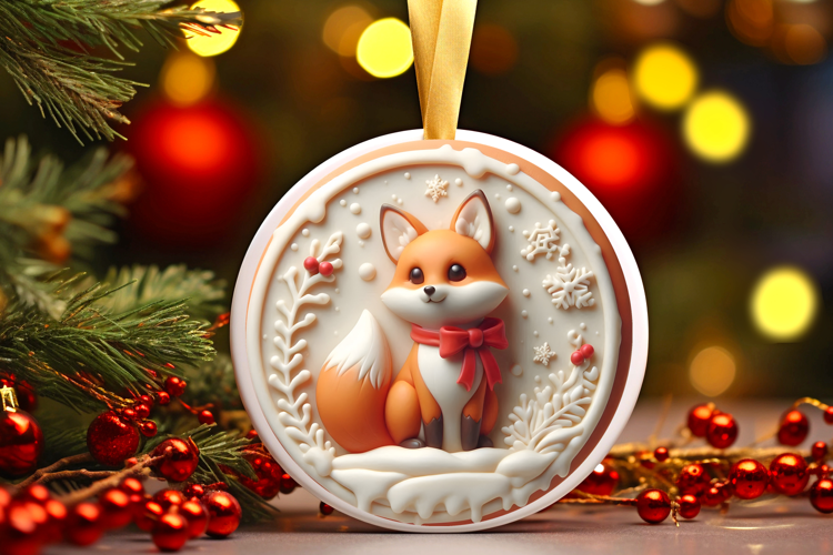 Round Christmass Ornament Sublimation|Clipart