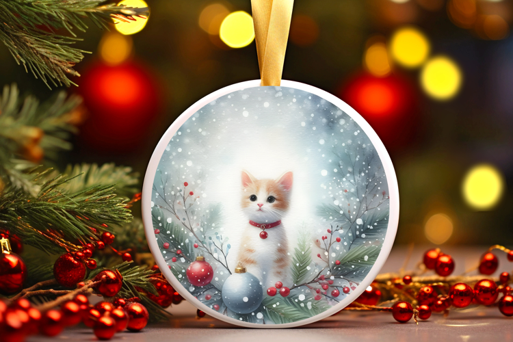 Round Christmass Ornament Sublimation|Clipart