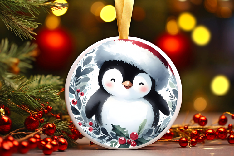 Round Christmass Ornament Sublimation|Clipart
