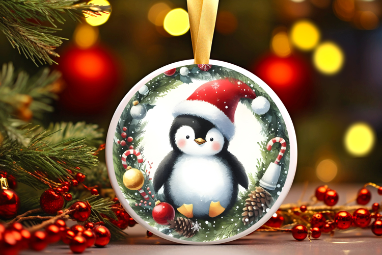 Round Christmass Ornament Sublimation|Clipart