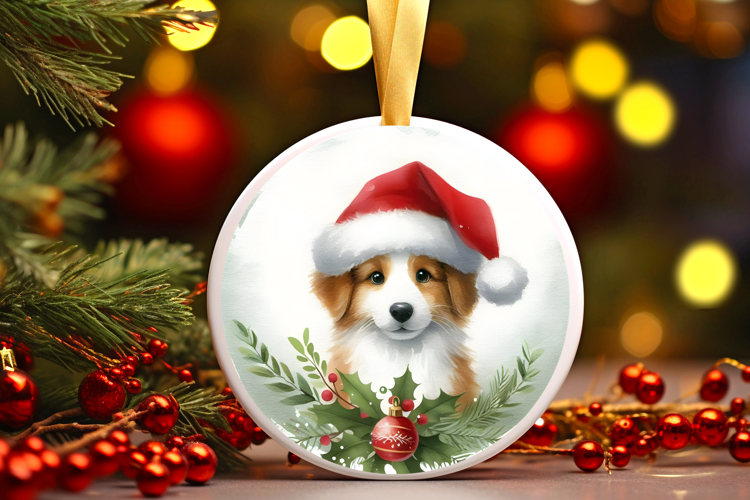 Round Christmass Ornament Sublimation|Clipart