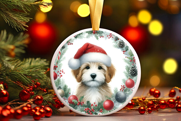 Round Christmass Ornament Sublimation|Clipart example image 1