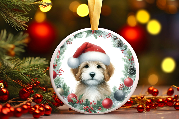 Round Christmass Ornament Sublimation|Clipart