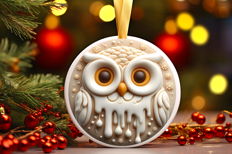Round Christmass Ornament Sublimation|Clipart
