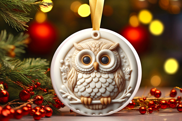 Round Christmass Ornament Sublimation|Clipart