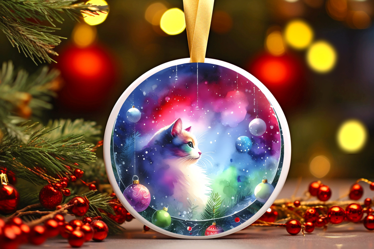 Round Christmass Ornament Sublimation|Clipart