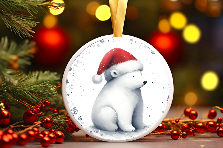 Round Christmass Ornament Sublimation|Clipart
