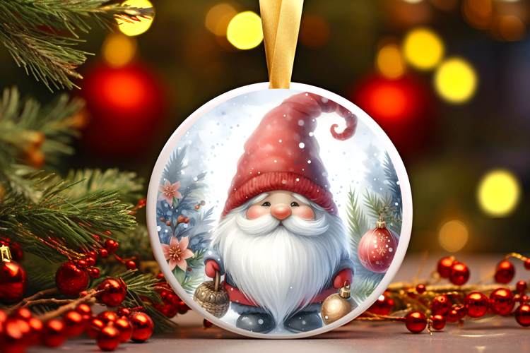Round Christmass Ornament Sublimation|Clipart