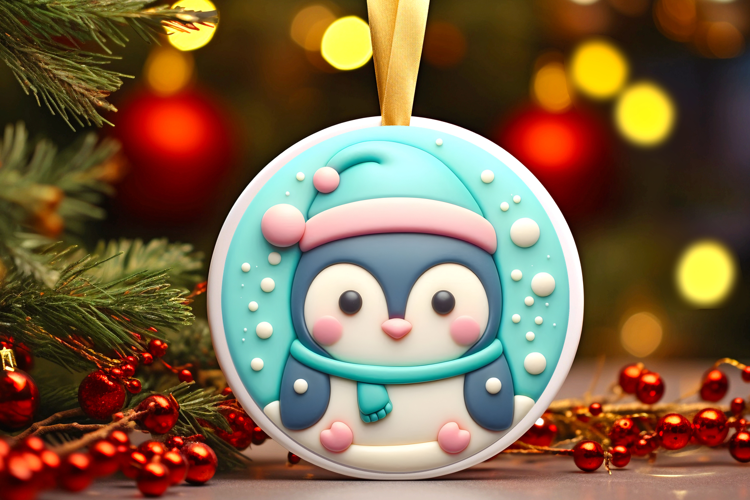 Round Christmass Ornament Sublimation|Clipart