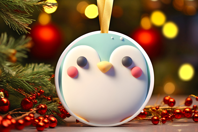 Round Christmass Ornament Sublimation|Clipart
