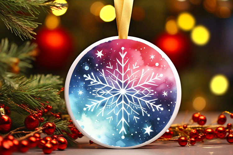 Round Christmass Ornament Sublimation|Clipart