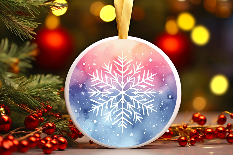 Round Christmass Ornament Sublimation|Clipart