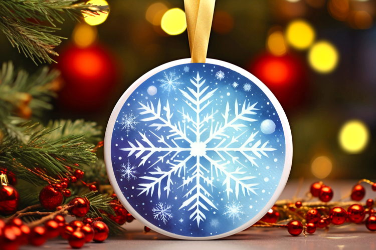 Round Christmass Ornament Sublimation|Clipart