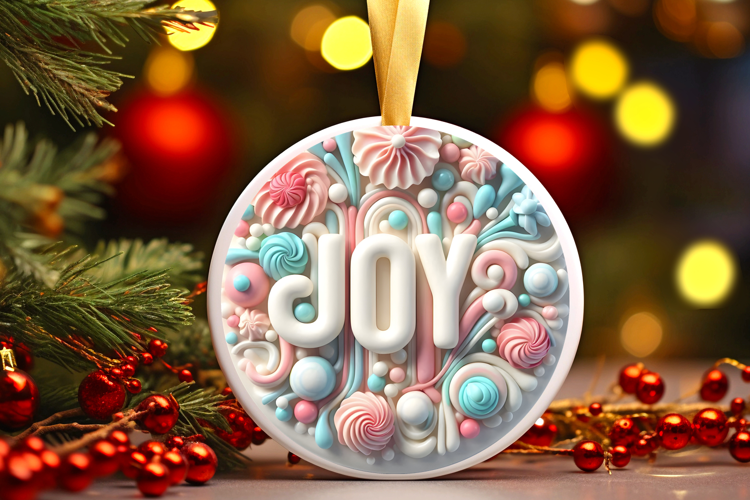 Round Christmass Ornament Sublimation|Clipart