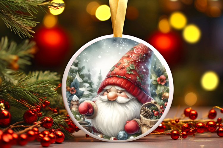 Round Christmass Ornament Sublimation|Clipart