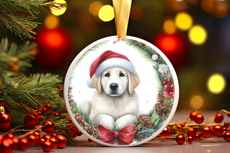 Round Christmass Ornament Sublimation|Clipart