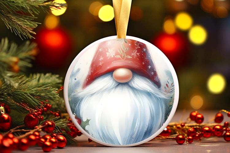 Round Christmass Ornament Sublimation|Clipart