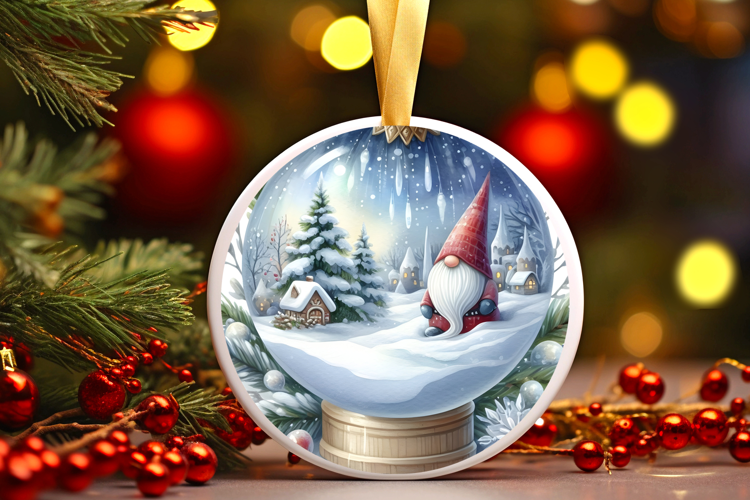Round Christmass Ornament Sublimation|Clipart