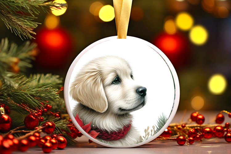 Round Christmass Ornament Sublimation|Clipart