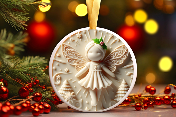 Round Christmass Ornament Sublimation|Clipart