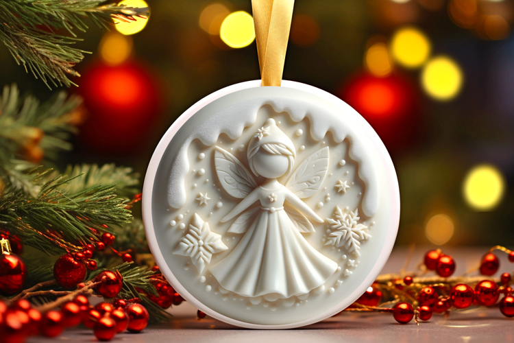 Round Christmass Ornament Sublimation|Clipart