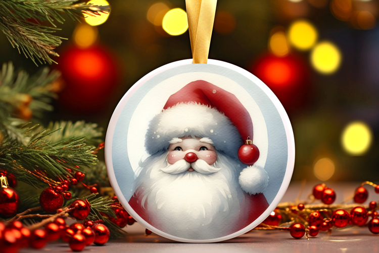 Round Christmass Ornament Sublimation|Clipart