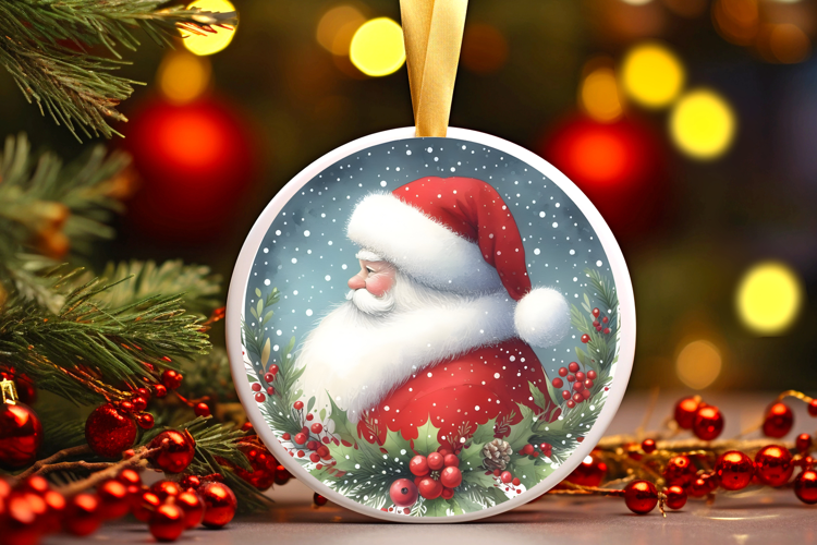 Round Christmass Ornament Sublimation|Clipart