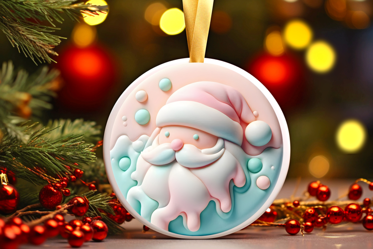 Round Christmass Ornament Sublimation|Clipart