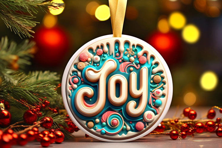 Round Christmass Ornament Sublimation|Clipart