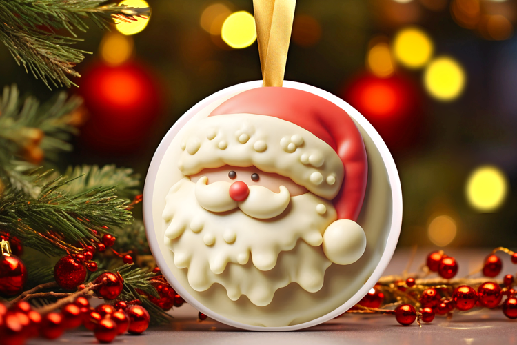 Round Christmass Ornament Sublimation|Clipart