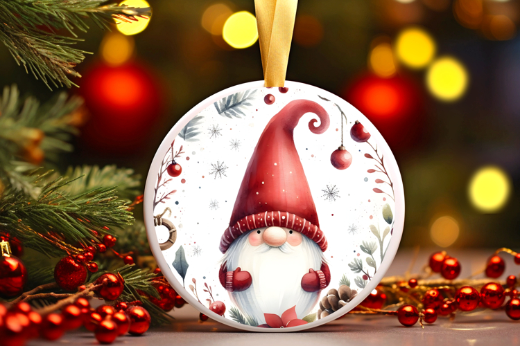 Round Christmass Ornament Sublimation|Clipart