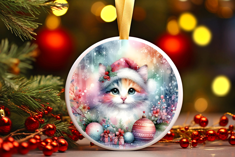 Round Christmass Ornament Sublimation|Clipart
