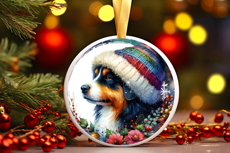 Round Christmass Ornament Sublimation|Clipart