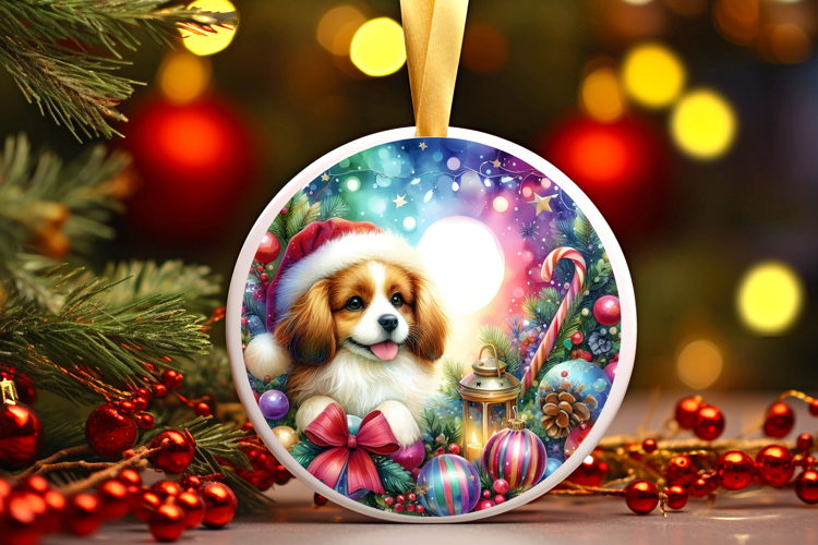Round Christmass Ornament Sublimation|Clipart