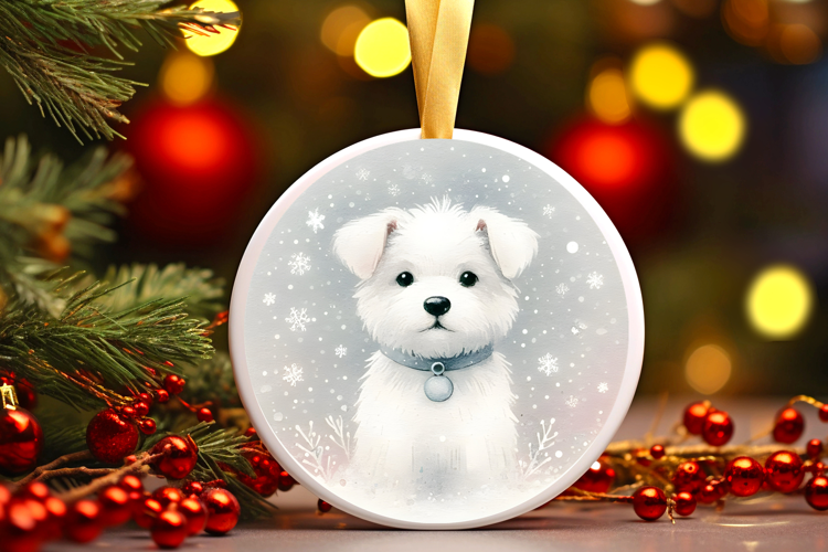 Round Christmass Ornament Sublimation|Clipart