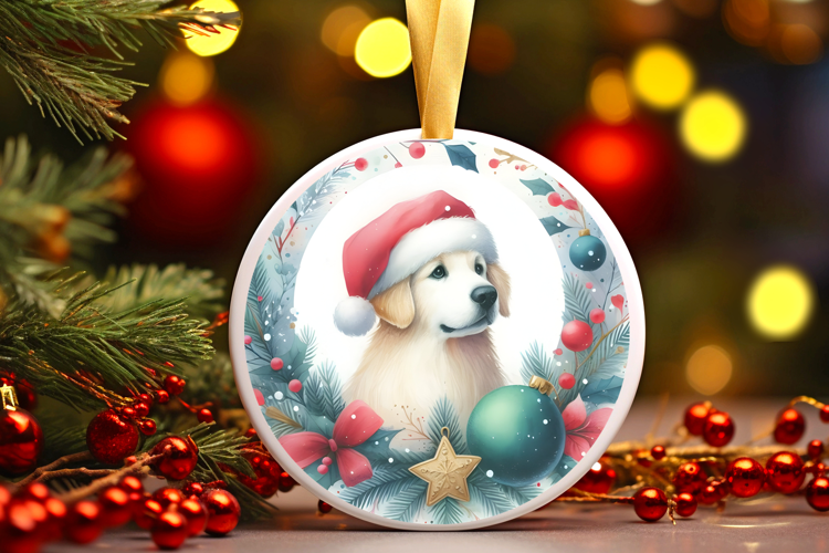 Round Christmass Ornament Sublimation|Clipart