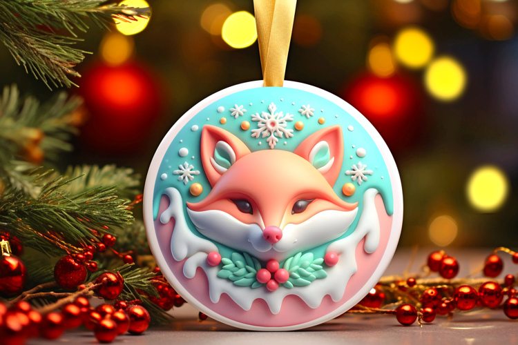 Round Christmass Ornament Sublimation|Clipart