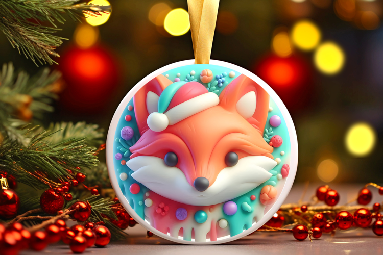 Round Christmass Ornament Sublimation|Clipart