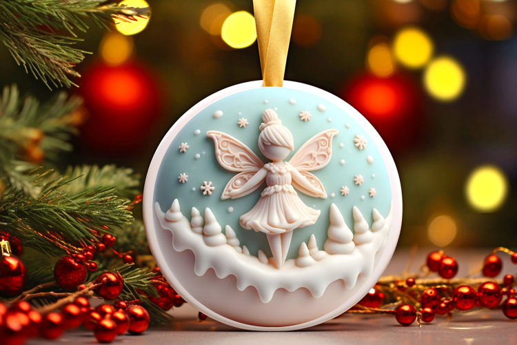 Round Christmass Ornament Sublimation|Clipart