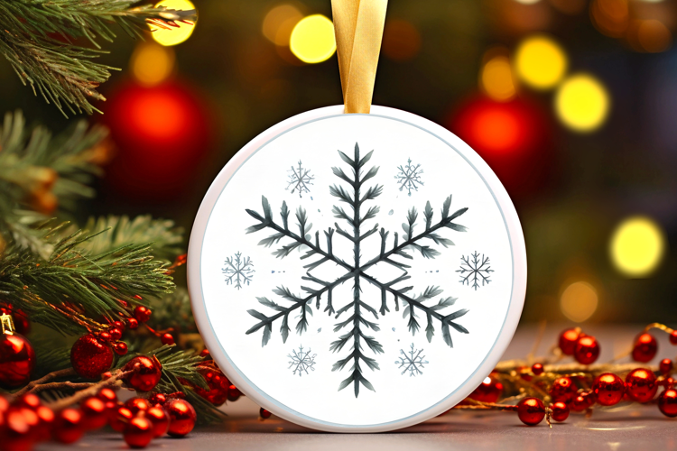 Round Christmass Ornament Sublimation|Clipart
