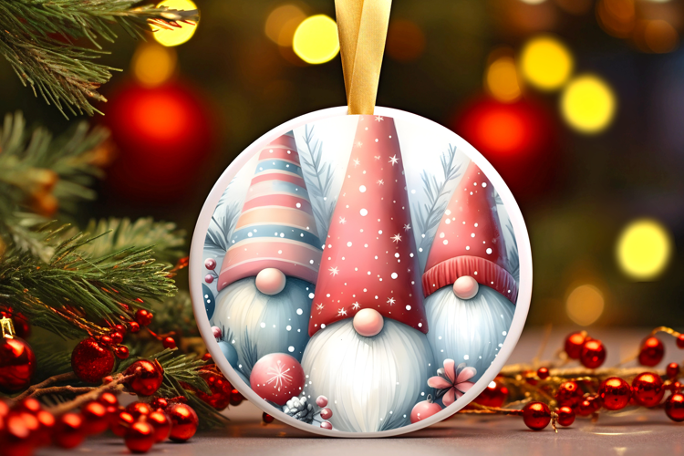 Round Christmass Ornament Sublimation|Clipart