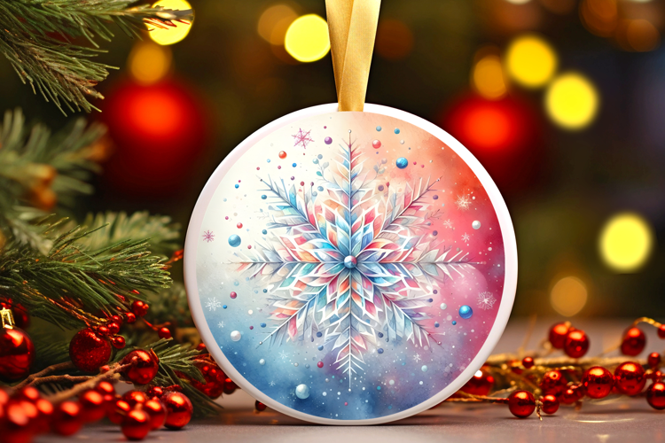 Round Christmass Ornament Sublimation|Clipart