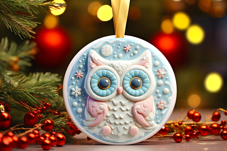 Round Christmass Ornament Sublimation|Clipart
